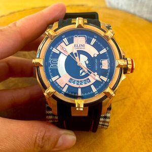 ELINI BAROKAS, Fortitudo "SHIPS WHEEL" CHRONO MIB R24-11 NWOT